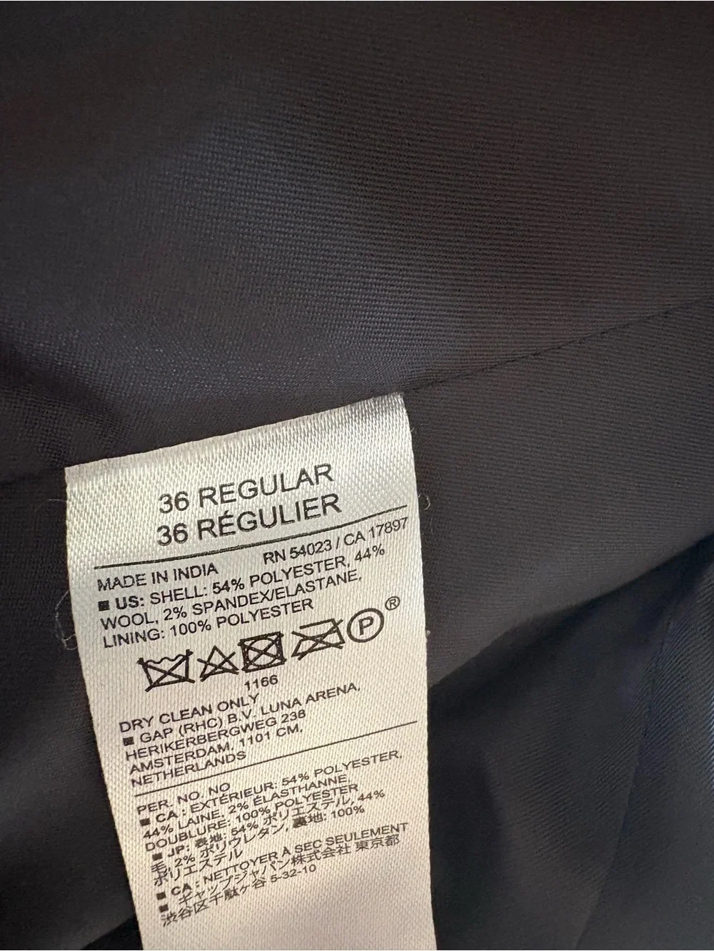 Banana Republic Men's Navy Two-Button Blazer